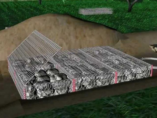 鉛絲石籠護(hù)墊 鉛絲石籠護(hù)墊